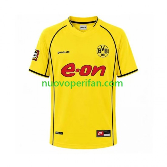 Maglie da Calcio Borussia Dortmund Retro Uomo Prima Tenuta 2002 Maniche Corte
