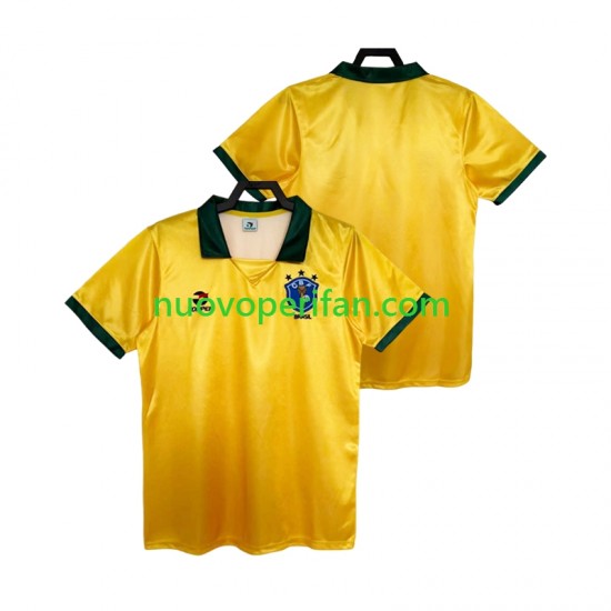 Maglie da Calcio Brasile 1988 Retro Uomo Prima Tenuta Maniche Corte