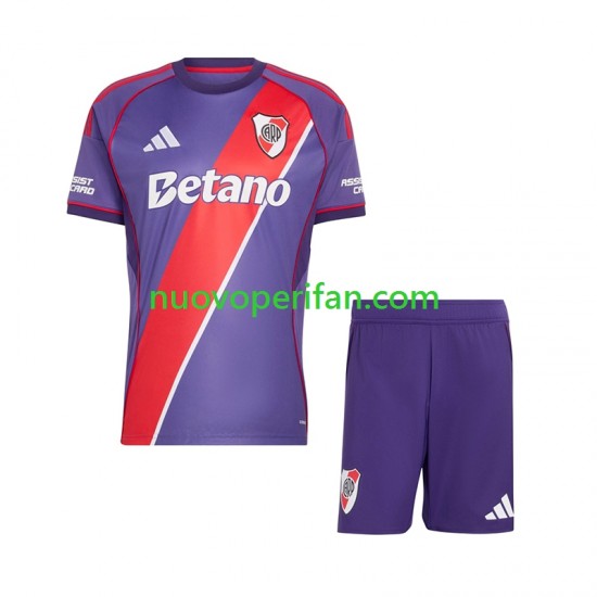 Maglie da Calcio CA River Plate Bambino Alternativa Tenuta 2026-2027 Maniche Corte
