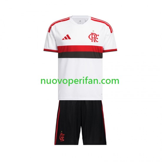 Maglie da Calcio CR Flamengo Bambino Trasferta Tenuta 2026-2027 Maniche Corte