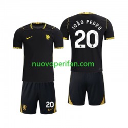 Maglie da Calcio Chlesea Joao Pedro 20 Bambino Trasferta Tenuta 2026-2027 Maniche Corte