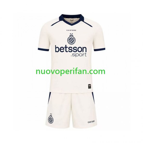 Maglie da Calcio Club Brugge Bambino Trasferta Tenuta 2026-2027 Maniche Corte