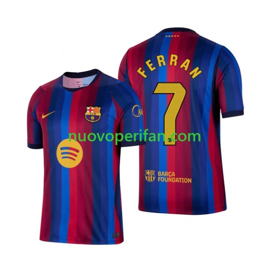 Maglie da Calcio FC Barcelona Ferran Torres 7 Uomo Prima Tenuta 2026-2027 Maniche Corte