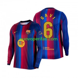 Maglie da Calcio FC Barcelona Gavi 6 Uomo Prima Tenuta 2026-2027 Maniche Lunghe