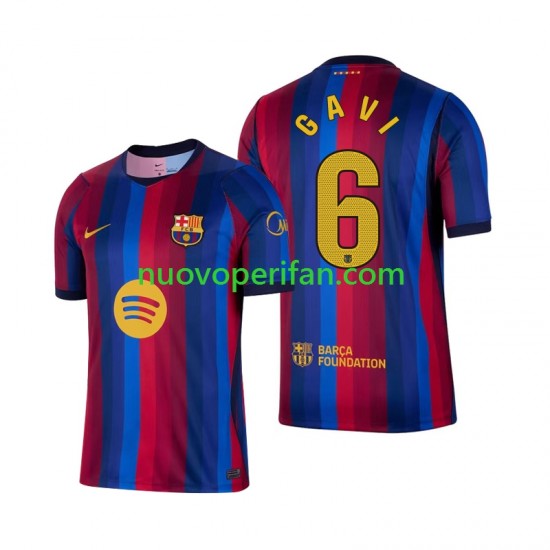 Maglie da Calcio FC Barcelona Gavi 6 Uomo Prima Tenuta 2026-2027 Maniche Corte