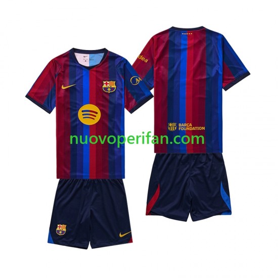 Maglie da Calcio FC Barcelona Bambino Prima Tenuta 2026-2027 Maniche Corte