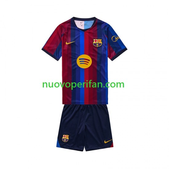 Maglie da Calcio FC Barcelona Bambino Prima Tenuta 2026-2027 Maniche Corte