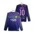 Maglie da Calcio FC Barcelona Lionel Messi 10 2016 2017 Retro Uomo Trasferta Tenuta Maniche Lunghe