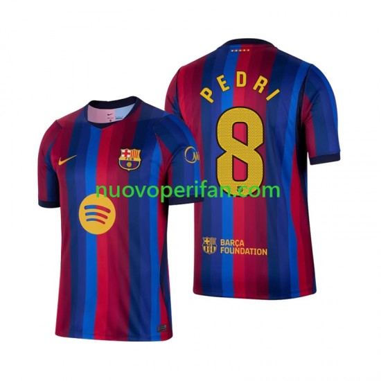 Maglie da Calcio FC Barcelona Pedri 8 Uomo Prima Tenuta 2026-2027 Maniche Corte