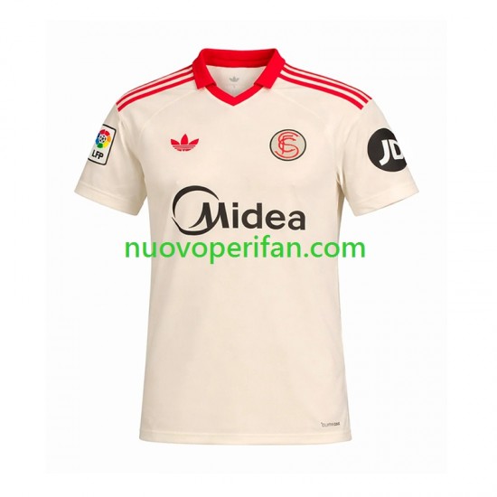 Maglie da Calcio Sevilla FC Retro Uomo Prima Tenuta 2025-2026 Maniche Corte