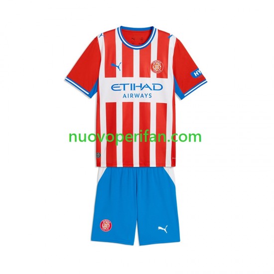 Maglie da Calcio Girona Bambino Prima Tenuta 2026-2027 Maniche Corte