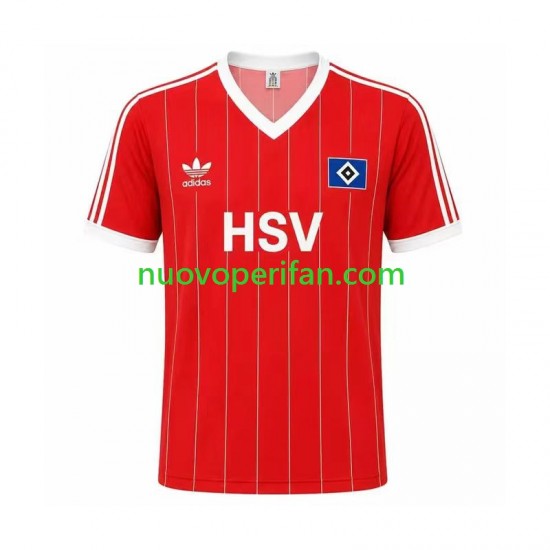 Maglie da Calcio Hamburger SV 1983 Retro Uomo Trasferta Tenuta Maniche Corte