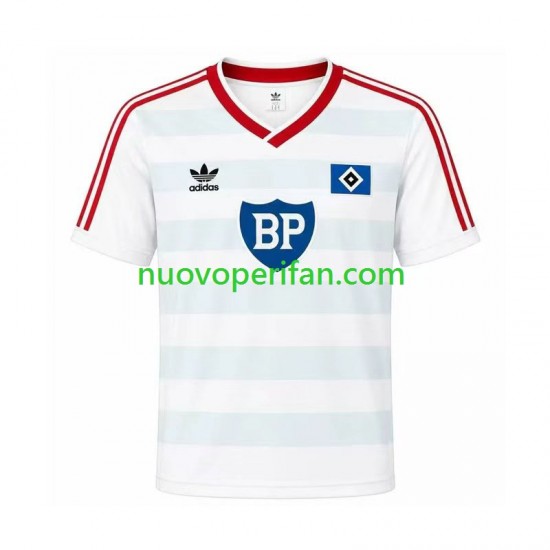 Maglie da Calcio Hamburger SV 1986 Retro Uomo Trasferta Tenuta Maniche Corte