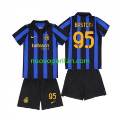 Maglie da Calcio Inter Milan Alessandro Bastoni 95 Bambino Prima Tenuta 2026-2027 Maniche Corte