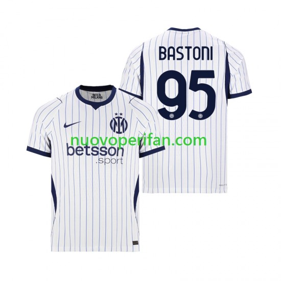 Maglie da Calcio Inter Milan Alessandro Bastoni 95 Uomo Trasferta Tenuta 2026-2027 Maniche Corte