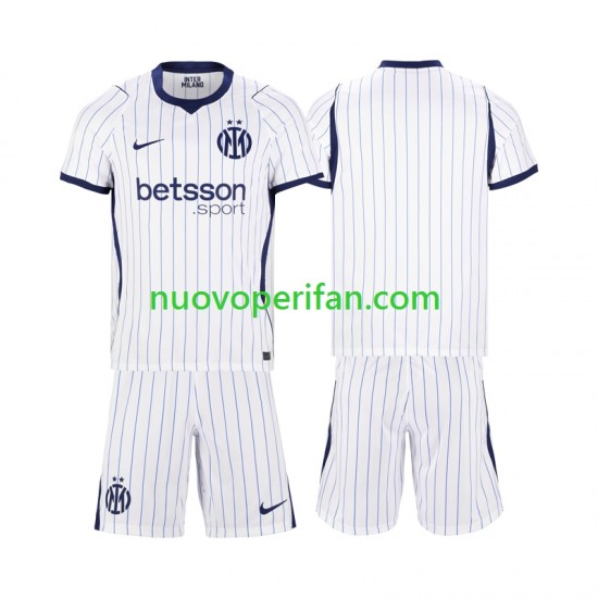 Maglie da Calcio Inter Milan Bambino Trasferta Tenuta 2026-2027 Maniche Corte