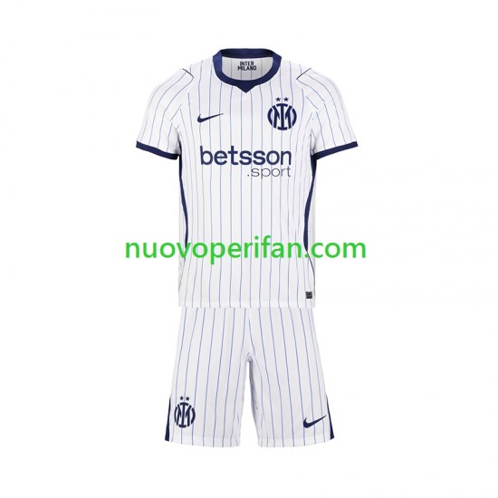 Maglie da Calcio Inter Milan Bambino Trasferta Tenuta 2026-2027 Maniche Corte