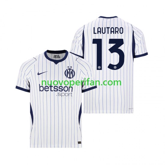Maglie da Calcio Inter Milan Lautaro Martinez 13 Uomo Trasferta Tenuta 2026-2027 Maniche Corte