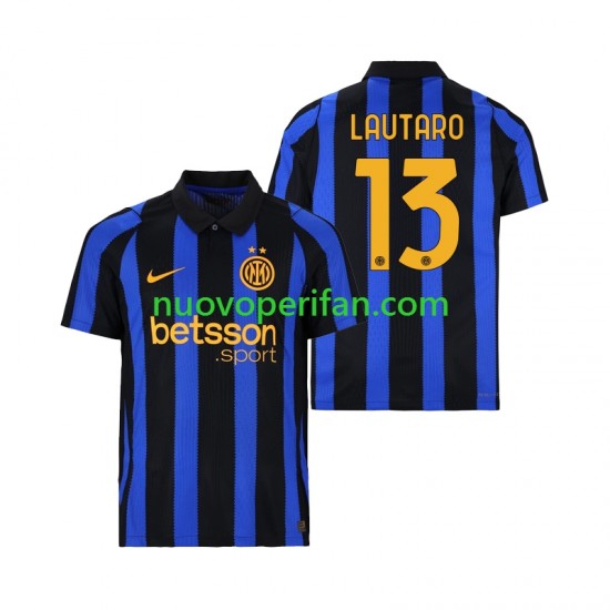 Maglie da Calcio Inter Milan Lautaro Martinez 13 Uomo Prima Tenuta 2026-2027 Maniche Corte
