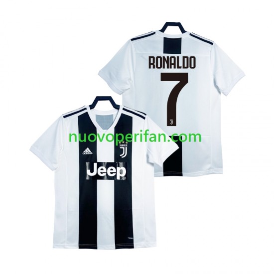 Maglie da Calcio Juventus Cristiano Ronaldo 2018 2019 Retro Uomo Prima Tenuta Maniche Corte