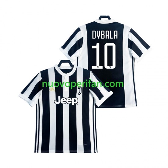 Maglie da Calcio Juventus DYBALA 21 2017 2018 Retro Uomo Prima Tenuta Maniche Corte