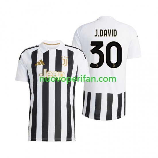 Maglie da Calcio Juventus Jonathan David 30 Uomo Prima Tenuta 2026-2027 Maniche Corte