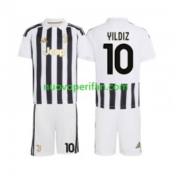 Maglie da Calcio Juventus Kenan Yildiz 10 Bambino Prima Tenuta 2026-2027 Maniche Corte