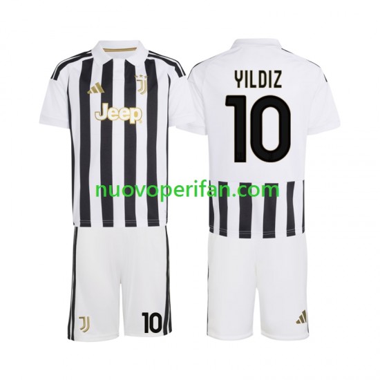 Maglie da Calcio Juventus Kenan Yildiz 10 Bambino Prima Tenuta 2026-2027 Maniche Corte