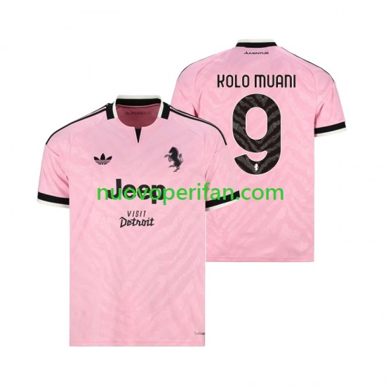 Maglie da Calcio Juventus Randal Kolo Muani 9 Uomo Trasferta Tenuta 2026-2027 Maniche Corte