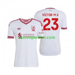Maglie da Calcio Liverpool V铆ctor Munoz 23 Uomo Trasferta Tenuta 2026-2027 Maniche Corte