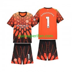 Maglie da Calcio Manchester City Gianluigi Donnarumma 1 Portiere Bambino Alternativa Tenuta 2026-2027 Maniche Corte