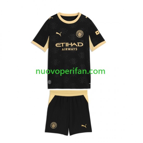 Maglie da Calcio Manchester City Bambino Trasferta Tenuta 2026-2027 Maniche Corte