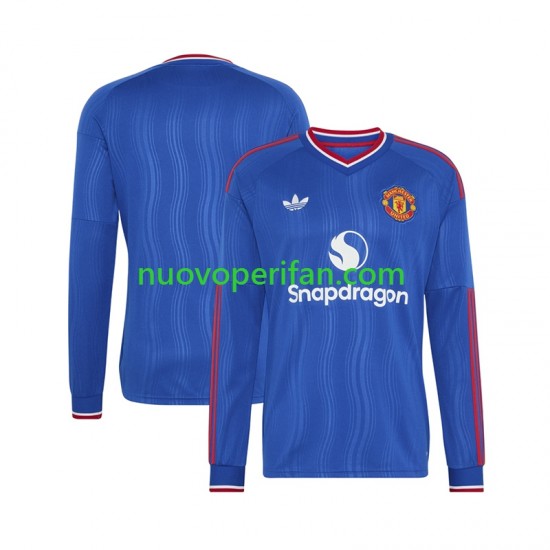 Maglie da Calcio Manchester United Uomo Trasferta Tenuta 2026-2027 Maniche Lunghe