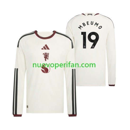 Maglie da Calcio Manchester United Bryan Mbeumo 19 Uomo Alternativa Tenuta 2026-2027 Maniche Lunghe