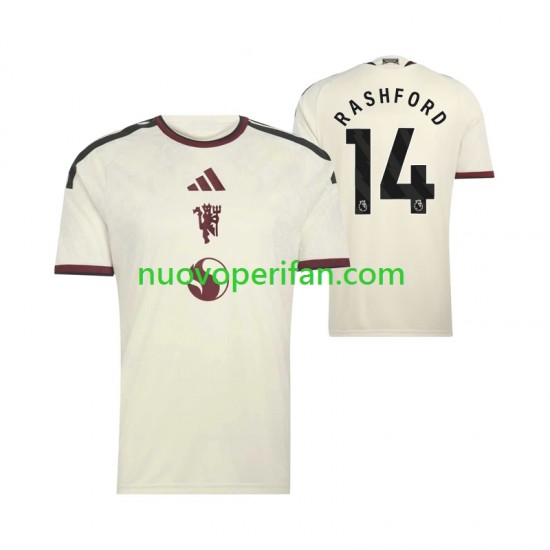 Maglie da Calcio Manchester United Marcus Rashford 14 Uomo Alternativa Tenuta 2026-2027 Maniche Corte