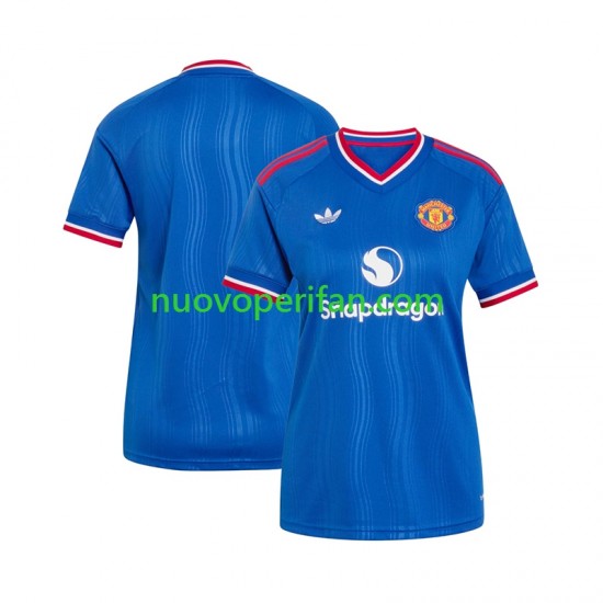 Maglie da Calcio Manchester United Donna Trasferta Tenuta 2026-2027 Maniche Corte