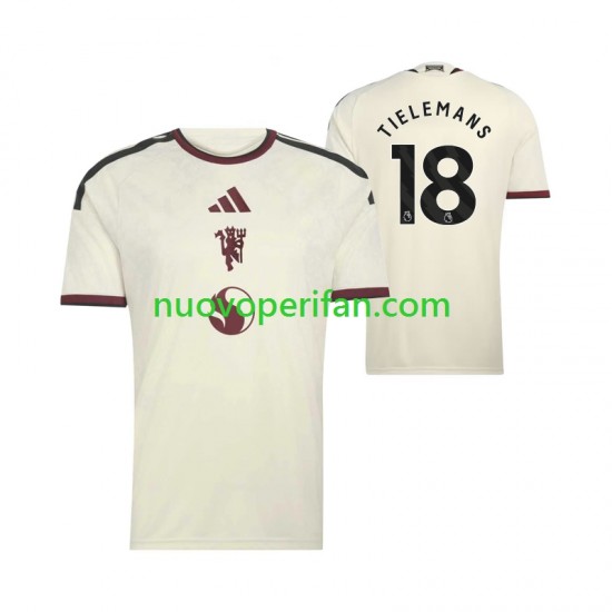Maglie da Calcio Manchester United Youri Tielemans 18 Uomo Alternativa Tenuta 2026-2027 Maniche Corte