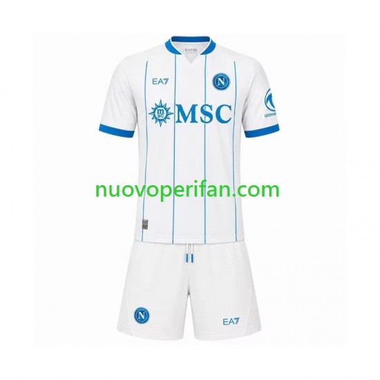 Maglie da Calcio Napoli Bambino Trasferta Tenuta 2026-2027 Maniche Corte