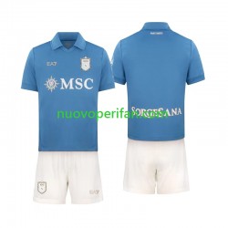 Maglie da Calcio Napoli Bambino Prima Tenuta 2026-2027 Maniche Corte