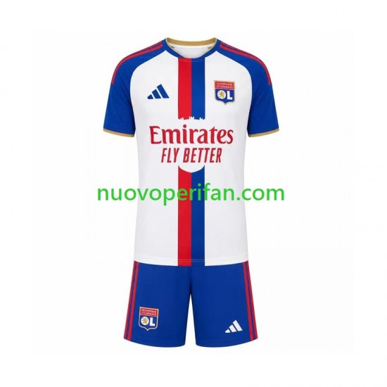 Maglie da Calcio Olympique Lyonnais Bambino Trasferta Tenuta 2026-2027 Maniche Corte