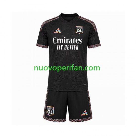 Maglie da Calcio Olympique Lyonnais Bambino Alternativa Tenuta 2026-2027 Maniche Corte
