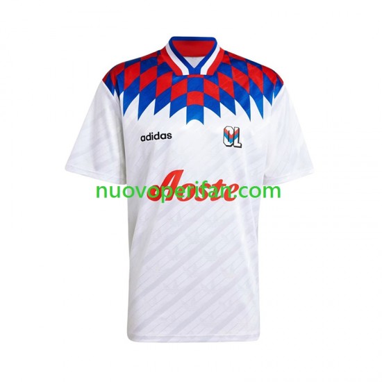 Maglie da Calcio Olympique Lyonnais 1995 1996 Retro Uomo Prima Tenuta Maniche Corte