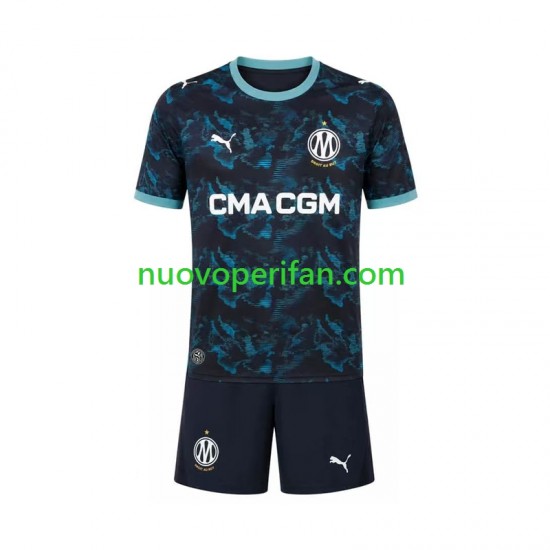 Maglie da Calcio Olympique de Marseille Bambino Trasferta Tenuta 2026-2027 Maniche Corte