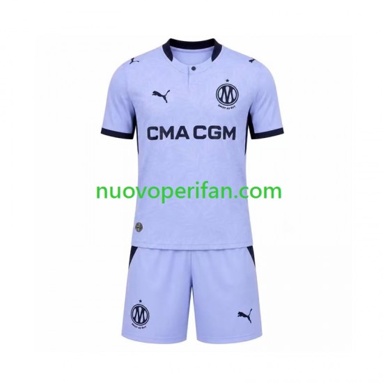 Maglie da Calcio Olympique de Marseille Bambino Alternativa Tenuta 2026-2027 Maniche Corte
