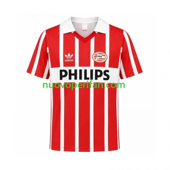 Maglie da Calcio PSV Eindhoven 1990 Retro Uomo Prima Tenuta Maniche Corte