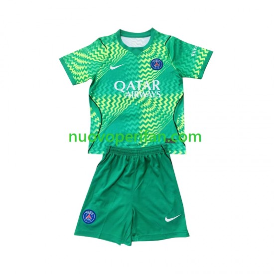 Maglie da Calcio Paris Saint-Germain Portiere Bambino Trasferta Tenuta 2026-2027 Maniche Corte