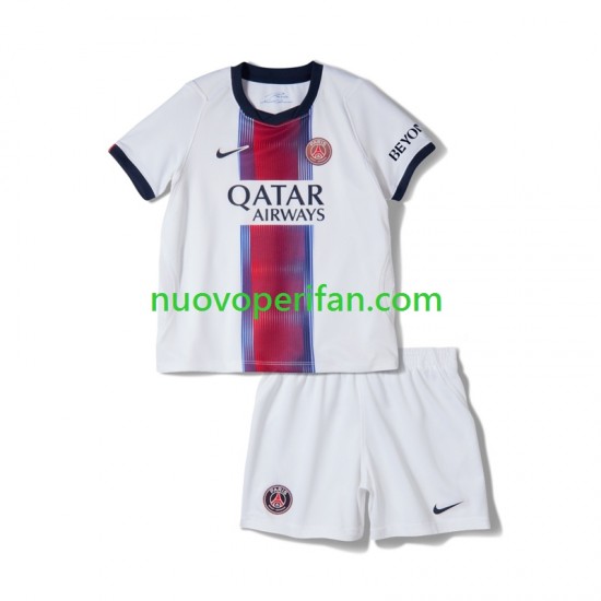 Maglie da Calcio Paris Saint-Germain Bambino Trasferta Tenuta 2026-2027 Maniche Corte