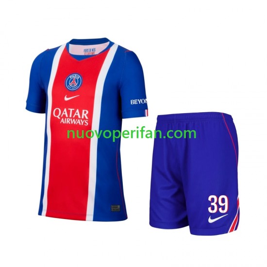 Maglie da Calcio Paris Saint-Germain Matvey Safonov 39 Bambino Prima Tenuta 2026-2027 Maniche Corte