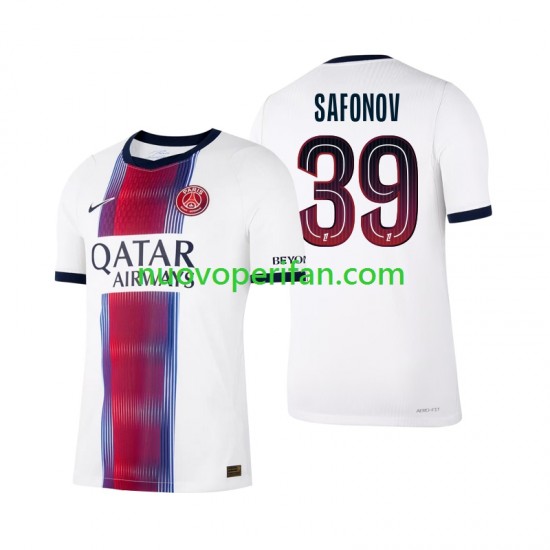 Maglie da Calcio Paris Saint-Germain Matvey Safonov 39 Uomo Trasferta Tenuta 2026-2027 Maniche Corte