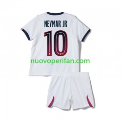 Maglie da Calcio Paris Saint-Germain Neymar JR 10 Bambino Trasferta Tenuta 2026-2027 Maniche Corte